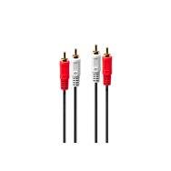 Lindy 35660 cable de audio 1 m 2 x rca rojo, blanco