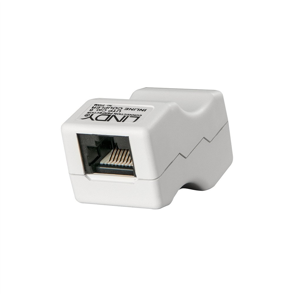 Lindy 34009 cambiador de género para cable rj45 gris