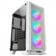 mars gaming mc-c blanco caja pc atx panel frontal metal-mesh cristal templado 3 ventiladores frontales frgb 120mm