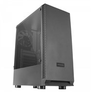 Mars gaming mcn2 caja pc gaming atx ventana lateral completa rejilla delantera diseã±o cã¡mara dual ventilador trasero 12cm negr