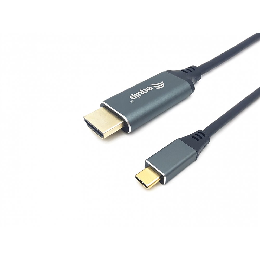 Equip 133415 adaptador de cable de ví­deo 1 m usb tipo c hdmi tipo a (estándar) negro, gris