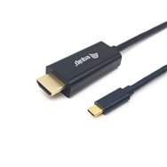 Equip 133411 adaptador de cable de ví­deo 1 m usb tipo c hdmi tipo a (estándar) negro