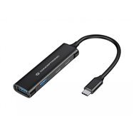 conceptronic hubbies12b hub de interfaz usb 3.2 gen 1 (3.1 gen 1) type-c 5000 mbit/s negro