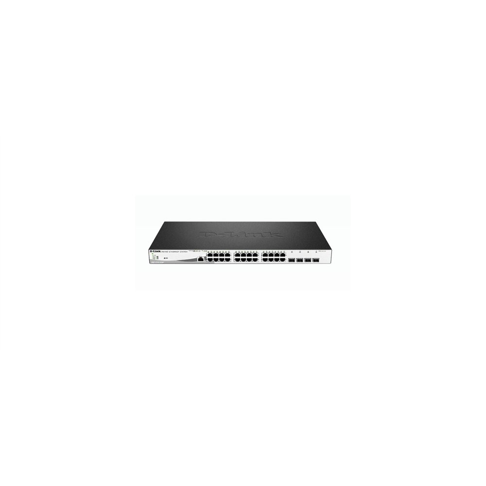 D-link dgs-1210-28mp/e switch gestionado l2 gigabit ethernet (10/100/1000) energí­a sobre ethernet (poe) 1u negro, gris