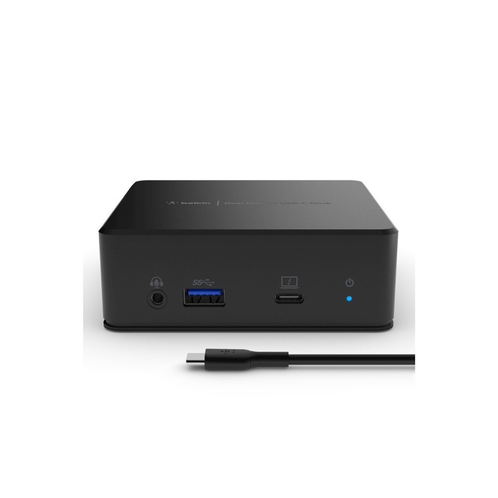 belkin usb-c dual display docking station usb 3.2 gen 1 (3.1 gen 1) type-c negro