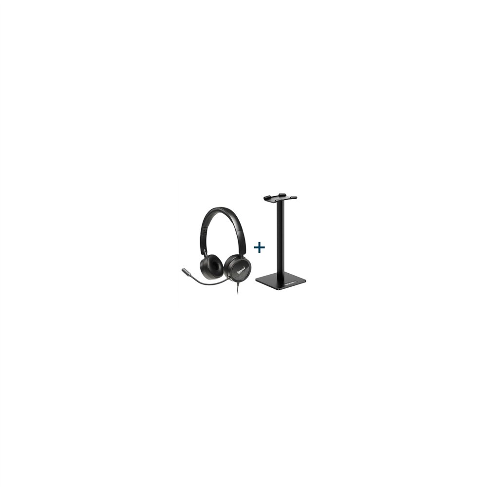 Iggual kit auriculares dual tech + soporte sa22