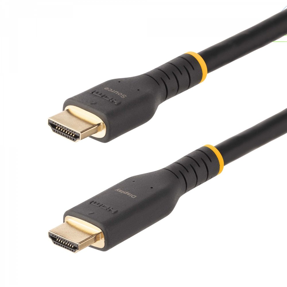 Startech.com cable de 10m hdmi activo - hdmi 2.0 4k 60hz uhd - cable de servicio pesado - resistente - con fibra de aramida - ca