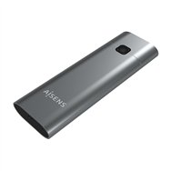 Aisens caja externa m.2 (ngff) asm2-021gr nvme a usb3.2 gen2, gris