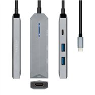 Aisens asuc-4p002-gr base para portã¡til y replicador de puertos alã¡mbrico usb 3.2 gen 1 (3.1 gen 1) type-c
