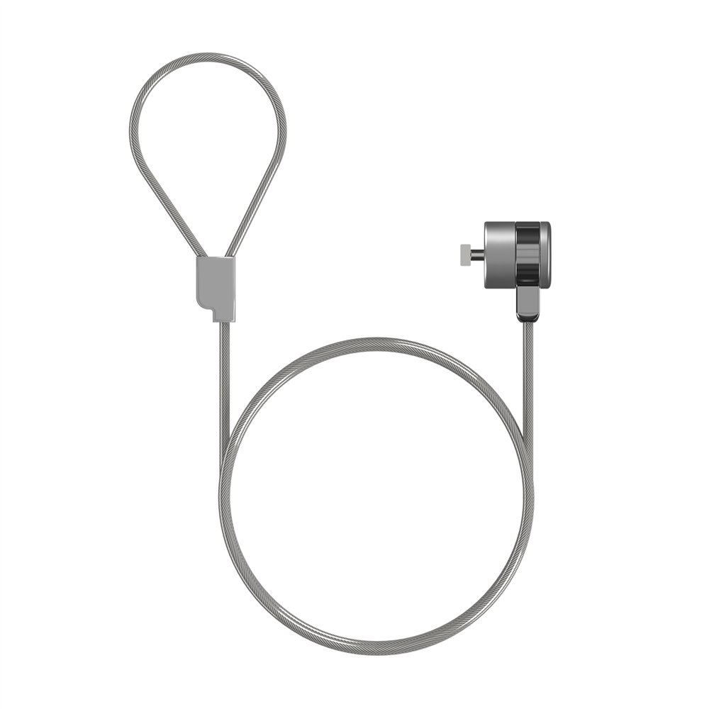 aisens cable de seguridad con cerradura de llave para ordenador, monitor, portatil 1.5 m