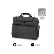 Subblim maletãâ­n ordenador air padding laptop bag 13,3-14" gris oscuro