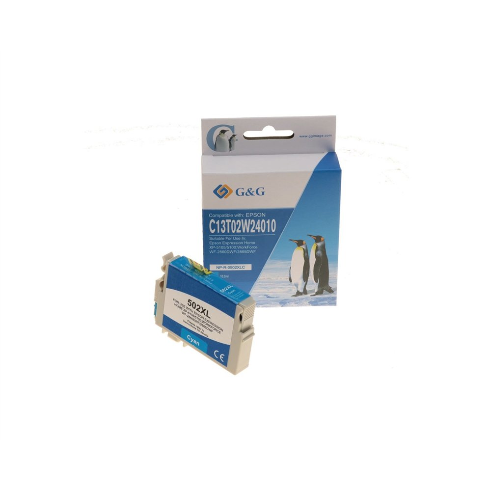 G&g np-r-0502xlc cartucho de tinta 1 pieza(s) compatible alto rendimiento (xl) cian