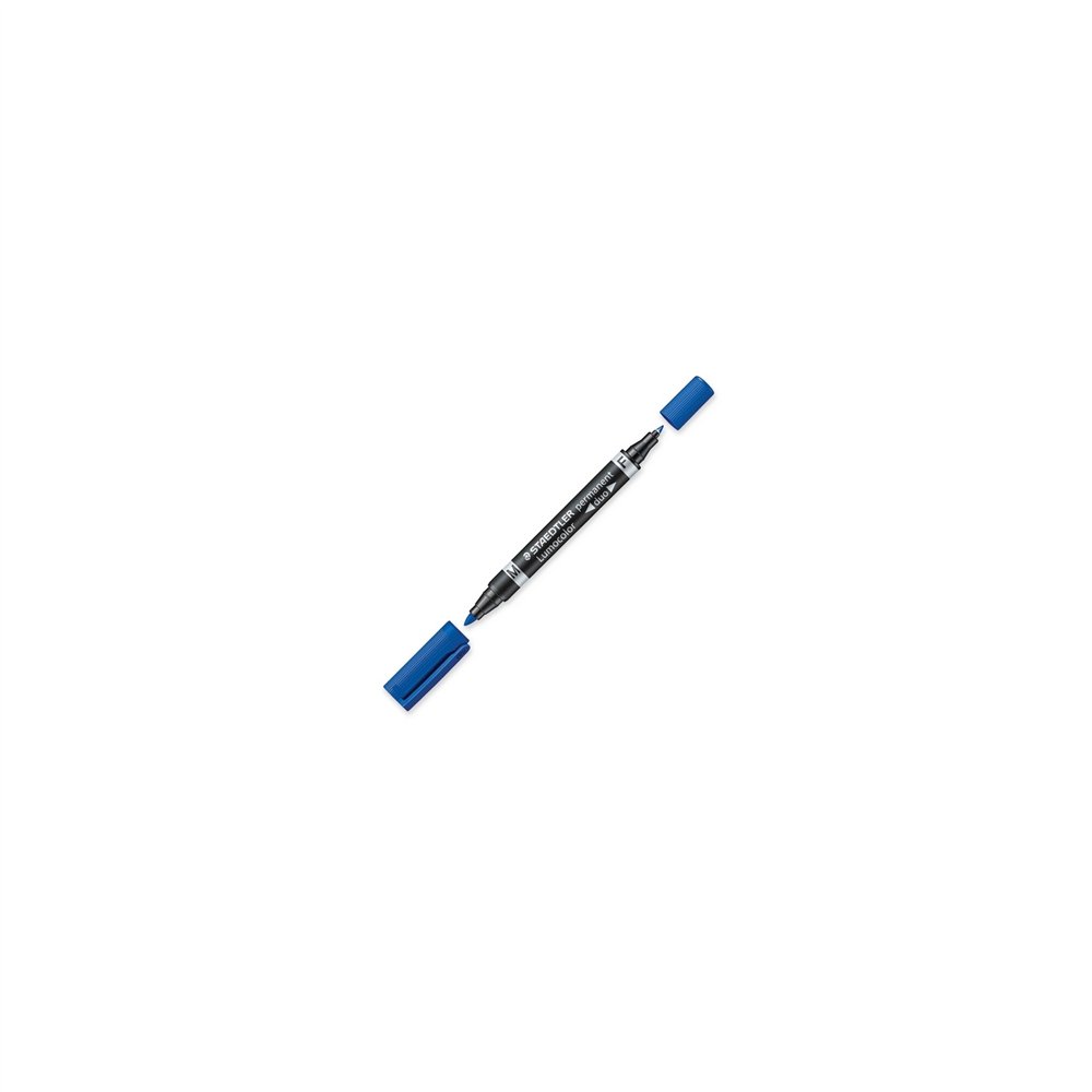 Staedtler lumocolor duo marcador permanente punta redonda/fina azul 1 pieza(s)
