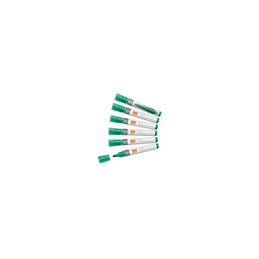 Nobo liquid ink boardmarker 3mm rundspitze marcador 10 pieza(s) punta redonda verde