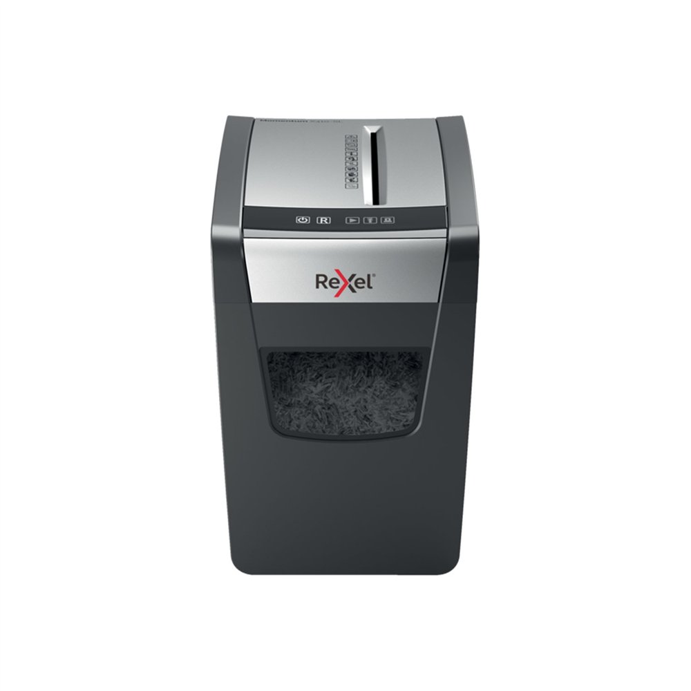 Rexel momentum x410-sl triturador de papel corte cruzado negro, gris
