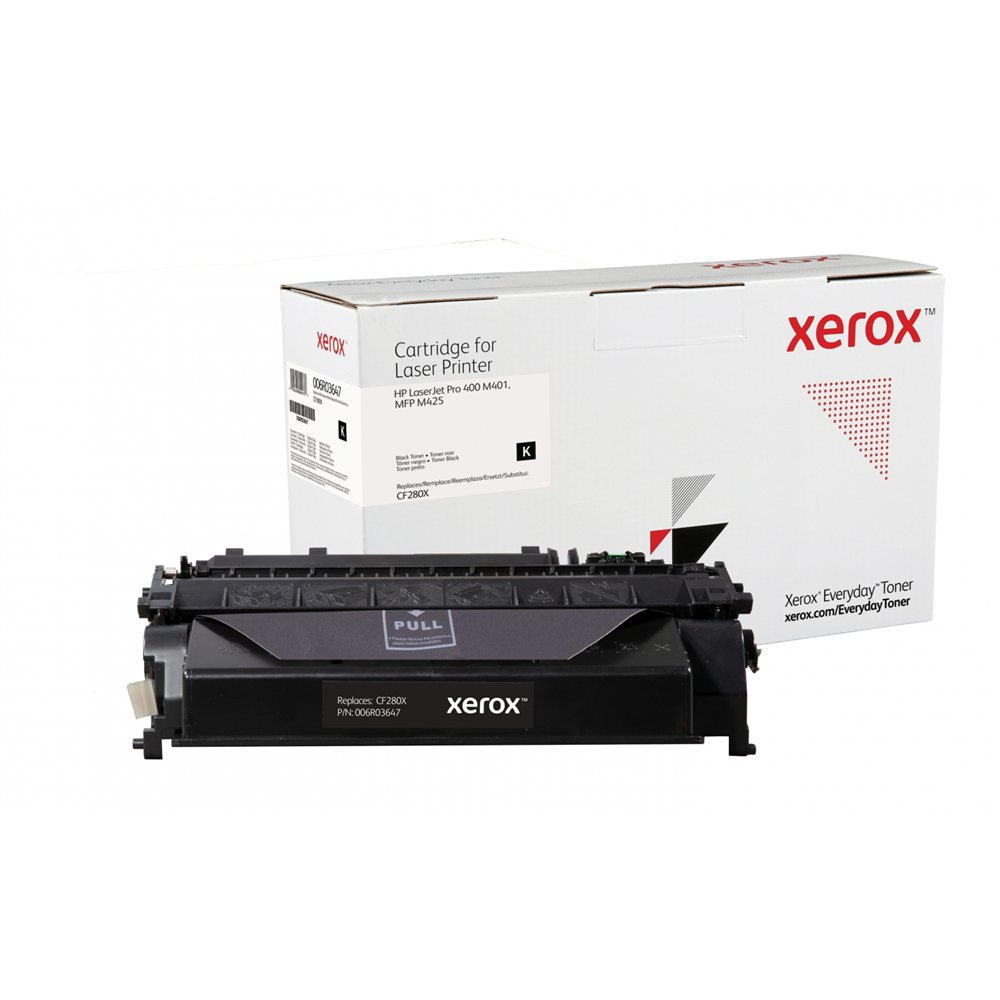 Everyday tóner negro compatible con hp 80x (cf280x), rendimiento superior