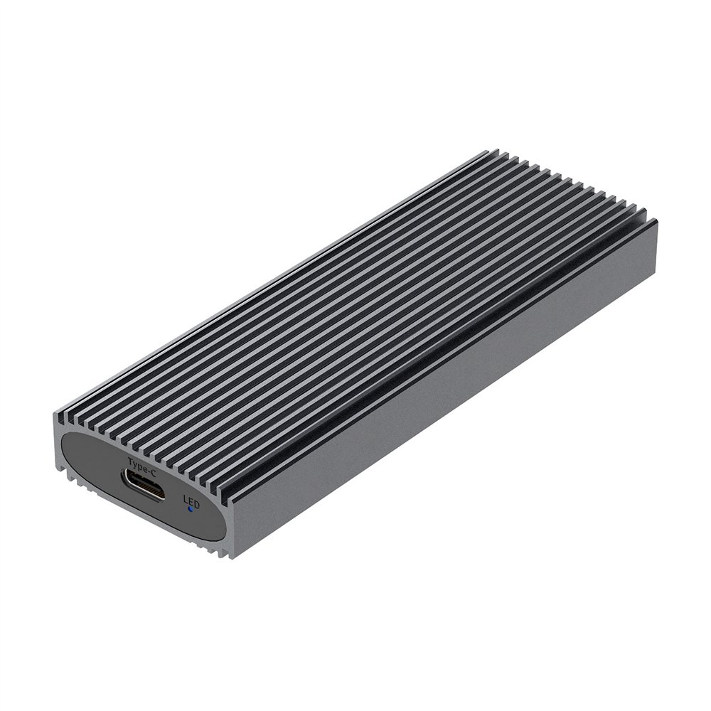 Aisens caja externa m.2 (ngff) asm2-023gr nvme a usb3.2 gen2, gris