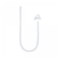 nanocable organizador de cables flexible 25 mm, blanco, 3 m
