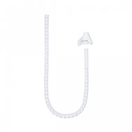 Nanocable organizador de cables flexible 25 mm, blanco, 3 m
