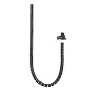 Nanocable organizador de cables flexible 25 mm, negro, 2 m