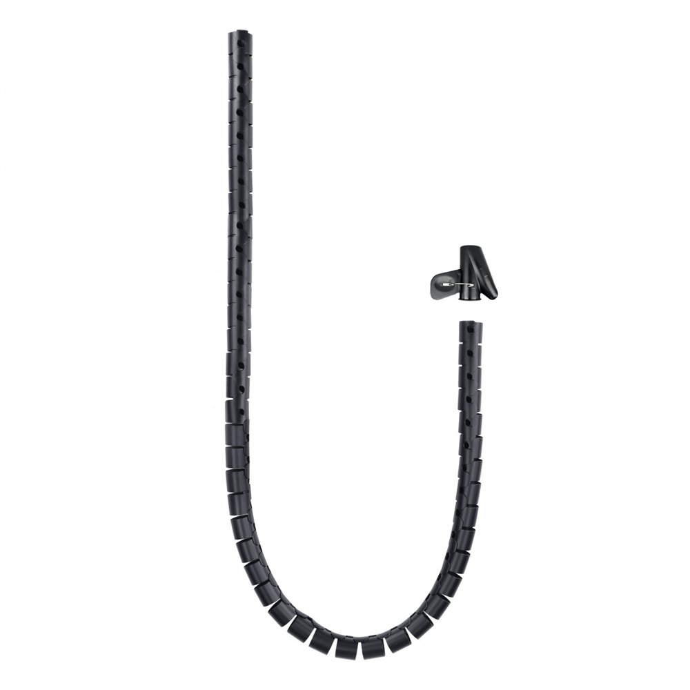 Nanocable organizador de cables flexible 25 mm, negro, 2 m