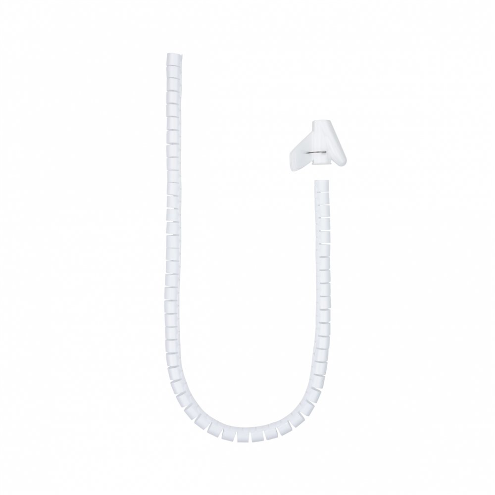 Nanocable organizador de cables flexible 25 mm, blanco, 1 m