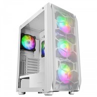 Mars gaming mc-kx blanco torre gaming premium e-atx sistema cpu freezer 5 ventiladores argb ultra-silenciosos controladora argb 