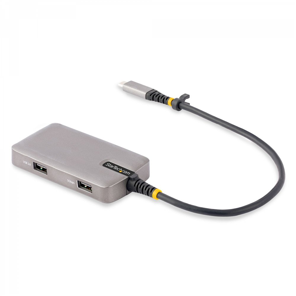 Startech.com adaptador multipuertos usb-c - docking station usb tipo c hdmi 4k60 - hub ladrón usb 3.0 de 3 puertos - entrega de 