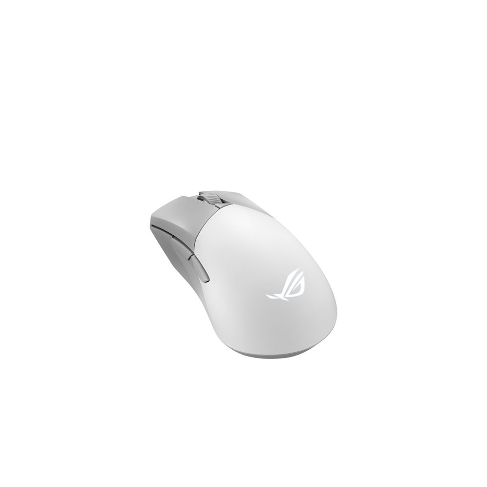 Asus rog gladius iii wireless aimpoint white ratón mano derecha rf wireless  bluetooth  usb type-a íptico 36000 dpi