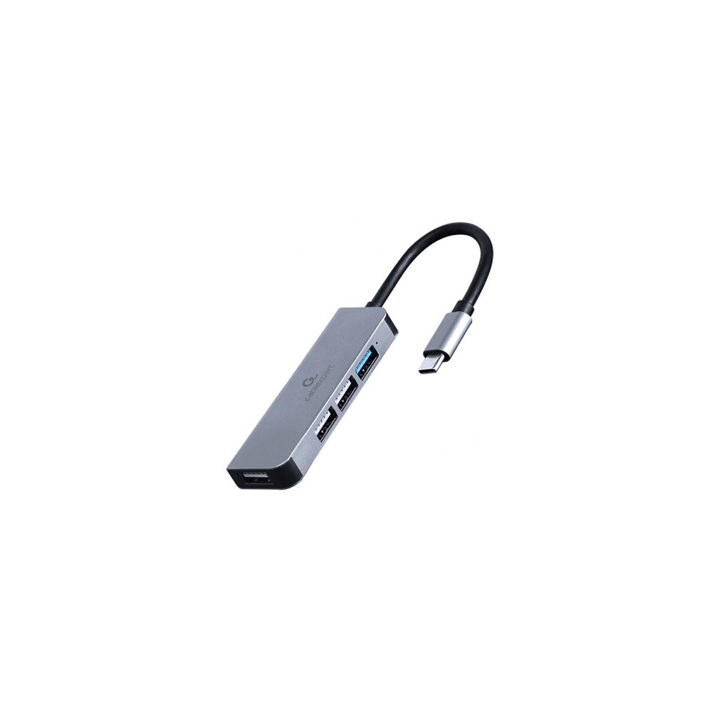 Gembird uhb-cm-u3p1u2p3-01 base para portátil y replicador de puertos alámbrico usb 3.2 gen 1 (3.1 gen 1) type-c plata
