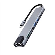 Ewent usb-c a dock multipuerto 8 en 1 hdmi 4k 87w