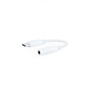 Nanocable cable adaptador audio usb-c/m a jack 3.5/h, 11 cm, blanco