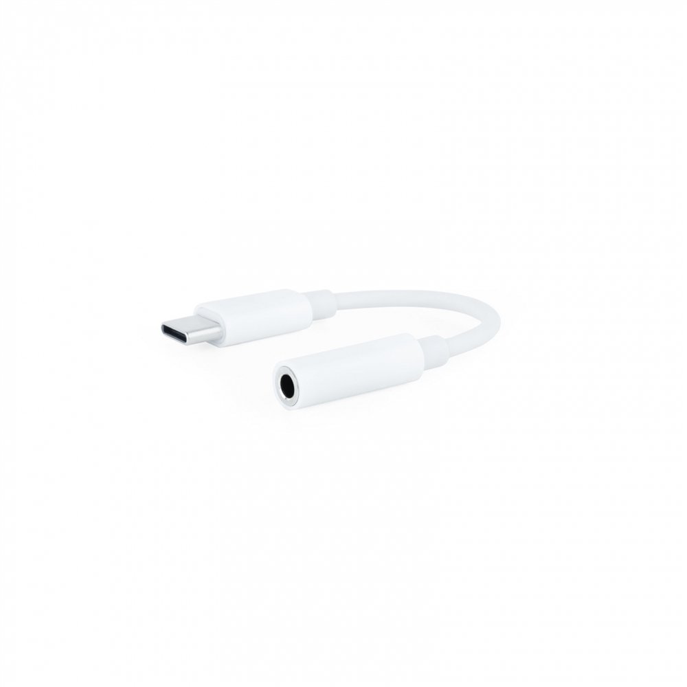 Nanocable cable adaptador audio usb-c/m a jack 3.5/h, 11 cm, blanco