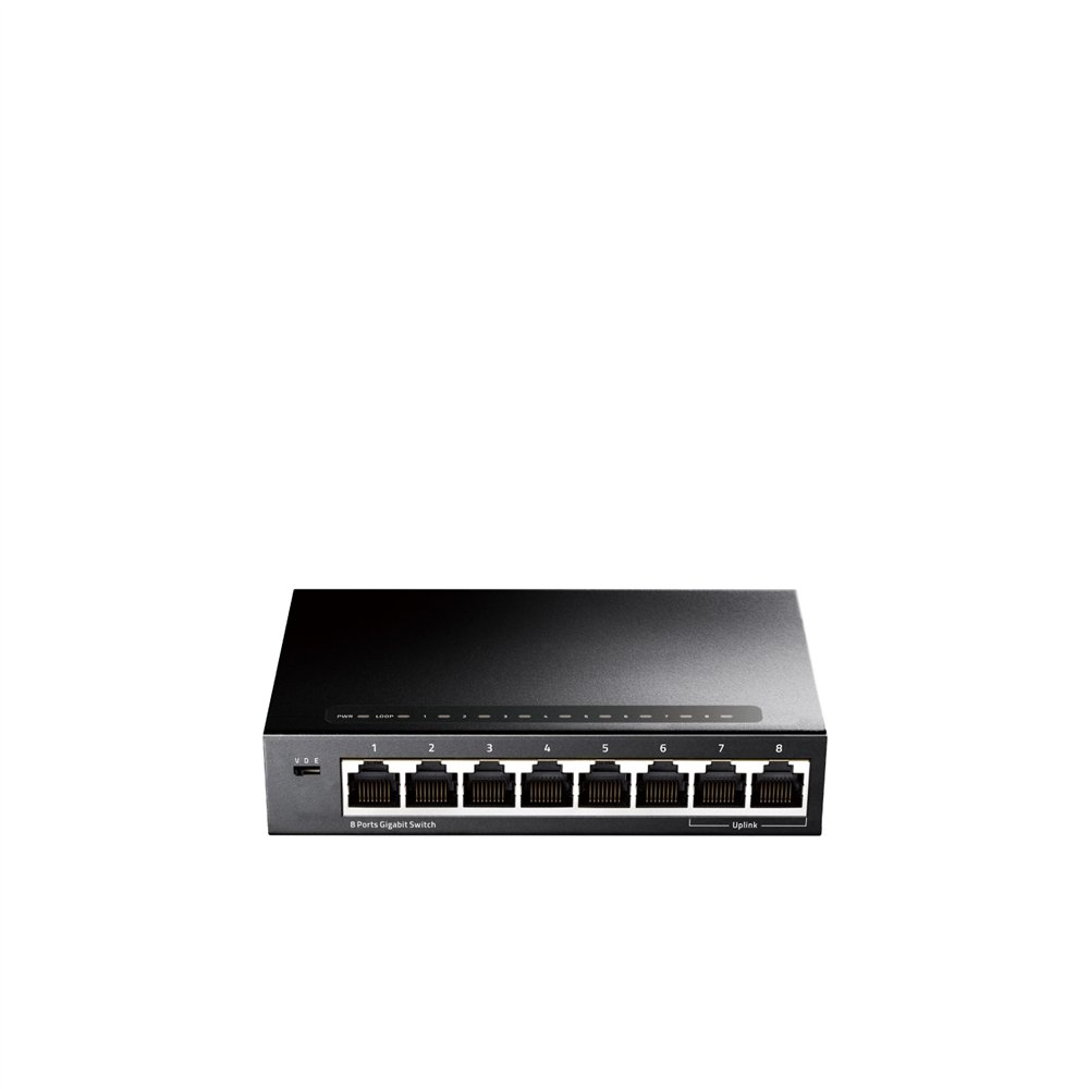 Cudy gs108 switch gigabit ethernet (10/100/1000) negro