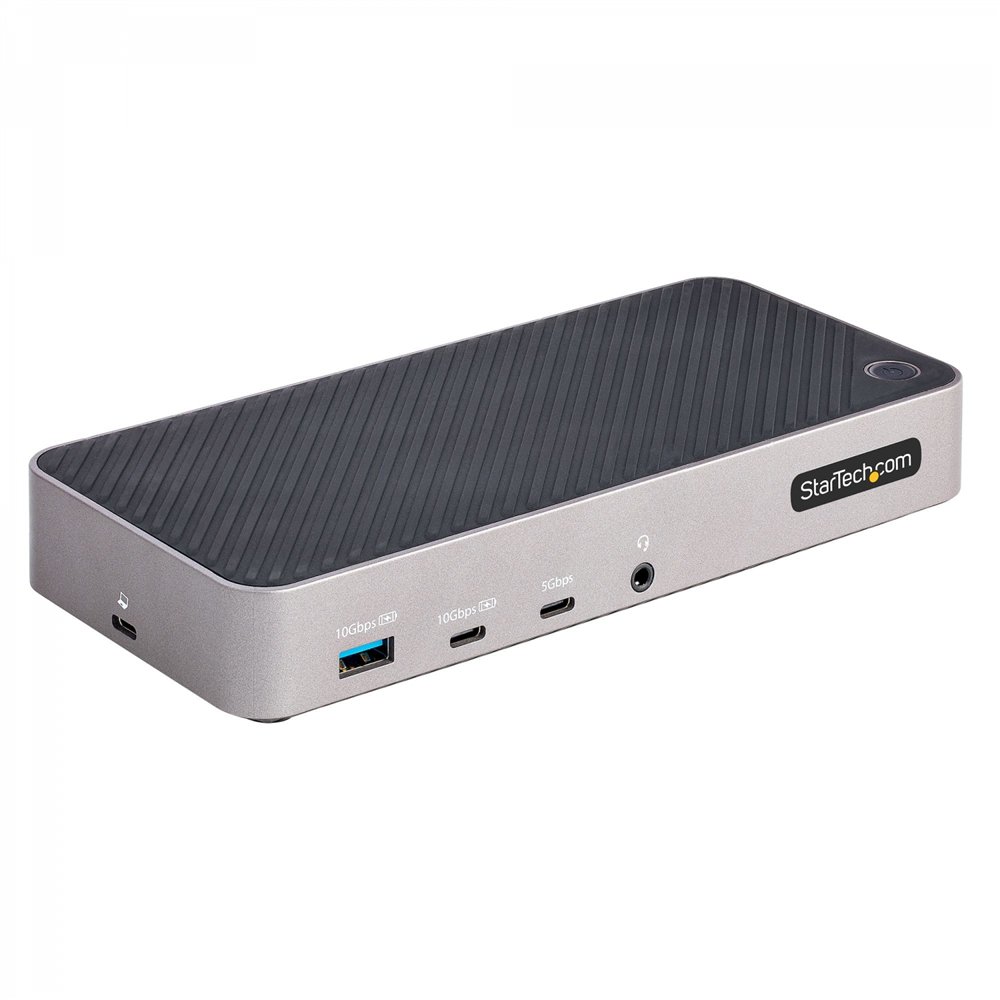 Startechcom docking station usb-c para 3 monitores - dock usb c triple hdmi/dp de 4k - 5x hub usb - gbe - pd 100w - replicador d