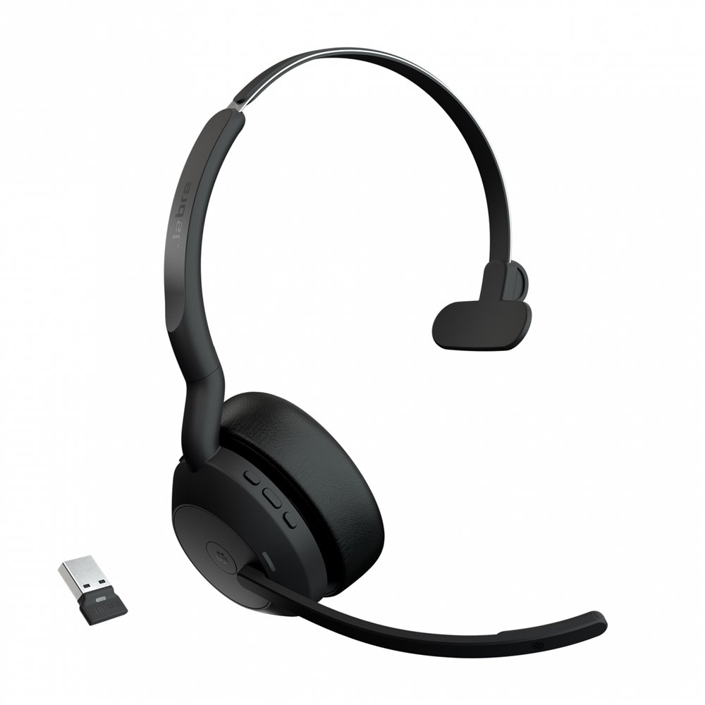 Jabra evolve2 55 auriculares inalámbrico diadema oficina/centro de llamadas bluetooth negro