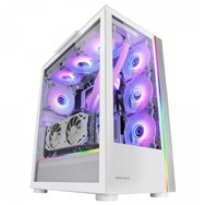 Mars gaming mc-ultra blanco torre gaming custom xxl e-atx doble tira led argb doble ventana cristal templado estructura cã¡mara 