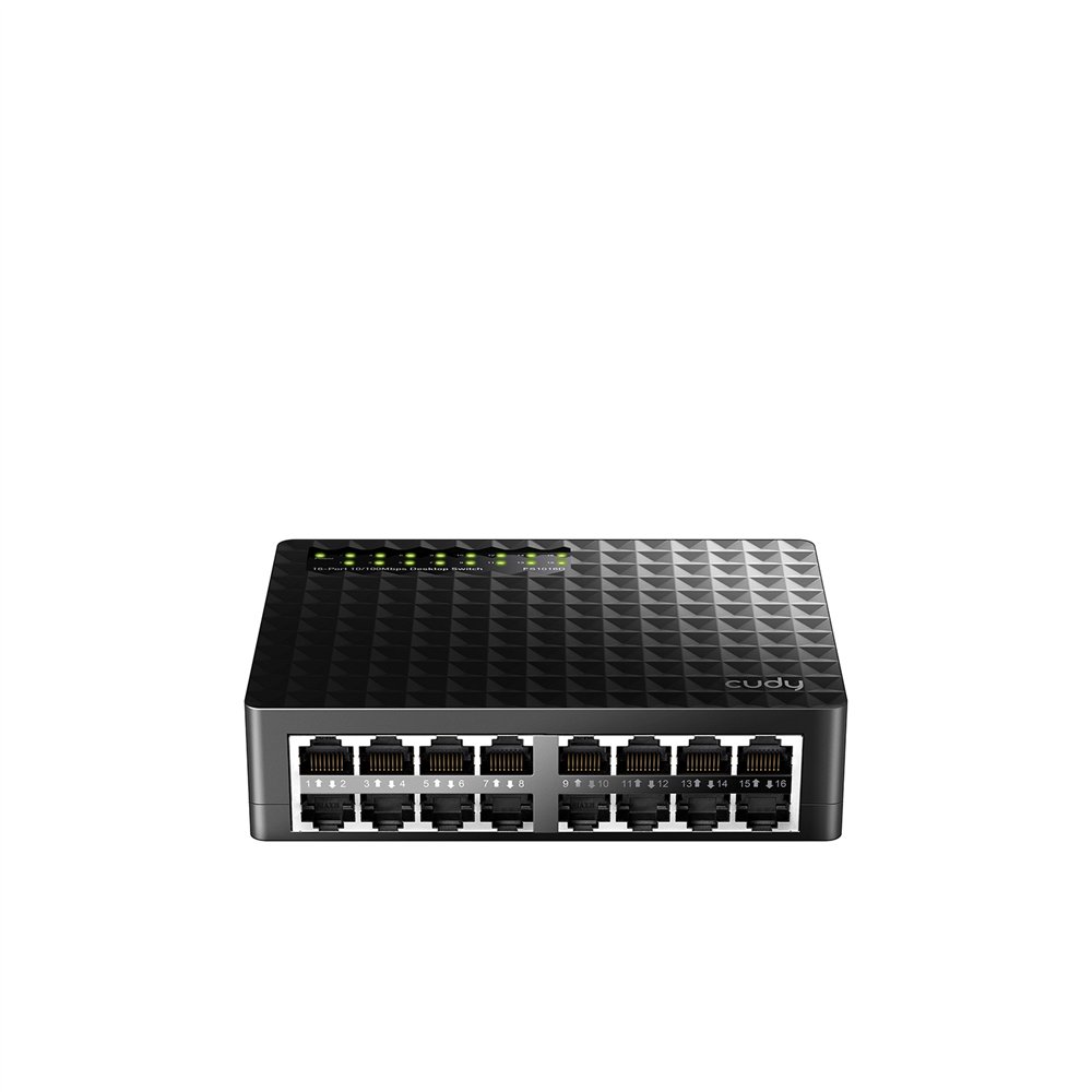 cudy fs1016d switch fast ethernet (10/100) negro