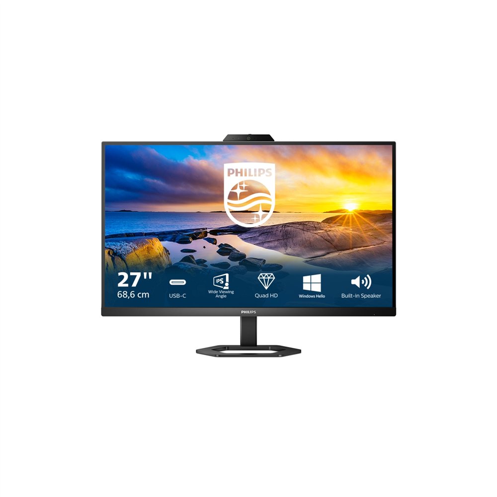 Philips 5000 series 27e1n5600he/00 pantalla para pc 68,6 cm (27") 2560 x 1440 pixeles quad hd lcd negro