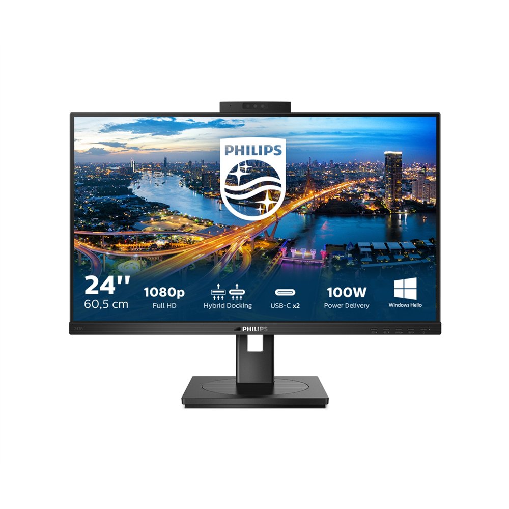Philips b line 243b1jh/00 pantalla para pc 60,5 cm (23.8") 1920 x 1080 pixeles full hd lcd negro