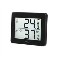 hama termómetro e higrómetro digital (control de humedad y temperatura de interiores, almacenamiento de datos)