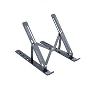 tooq soporte elevador para portátiles, tablets, móviles y libros, gris oscuro