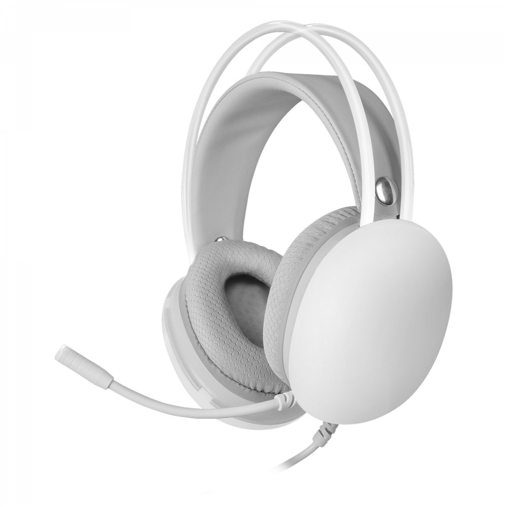 Mars gaming mh-glow blanco auriculares 360âº full chroma rgb flow micrã³fono cancelaciã³n de ruido diseã±o ultra-ligero almohadi