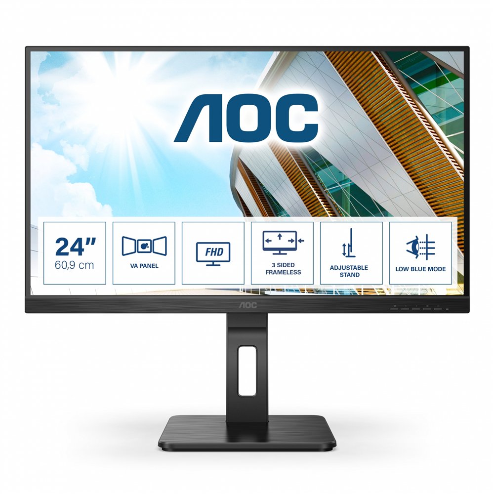 Aoc p2 24p2qm led display 60,5 cm (23.8") 1920 x 1080 pixeles full hd negro