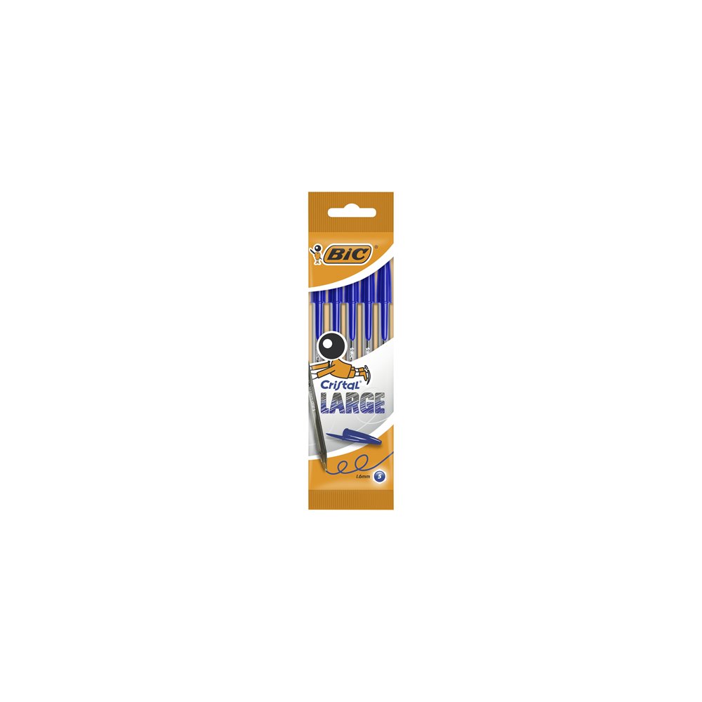 Bic 888746 bolígrafo azul 5 pieza(s)
