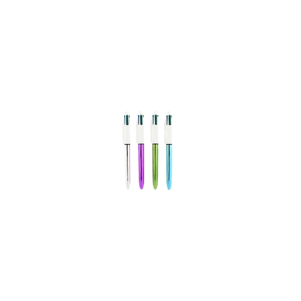 Bic 4-colours shine negro, azul, verde, rojo 12 pieza(s)
