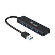 Equip 128959 hub de interfaz usb 3.2 gen 1 (3.1 gen 1) type-a 5000 mbit/s negro