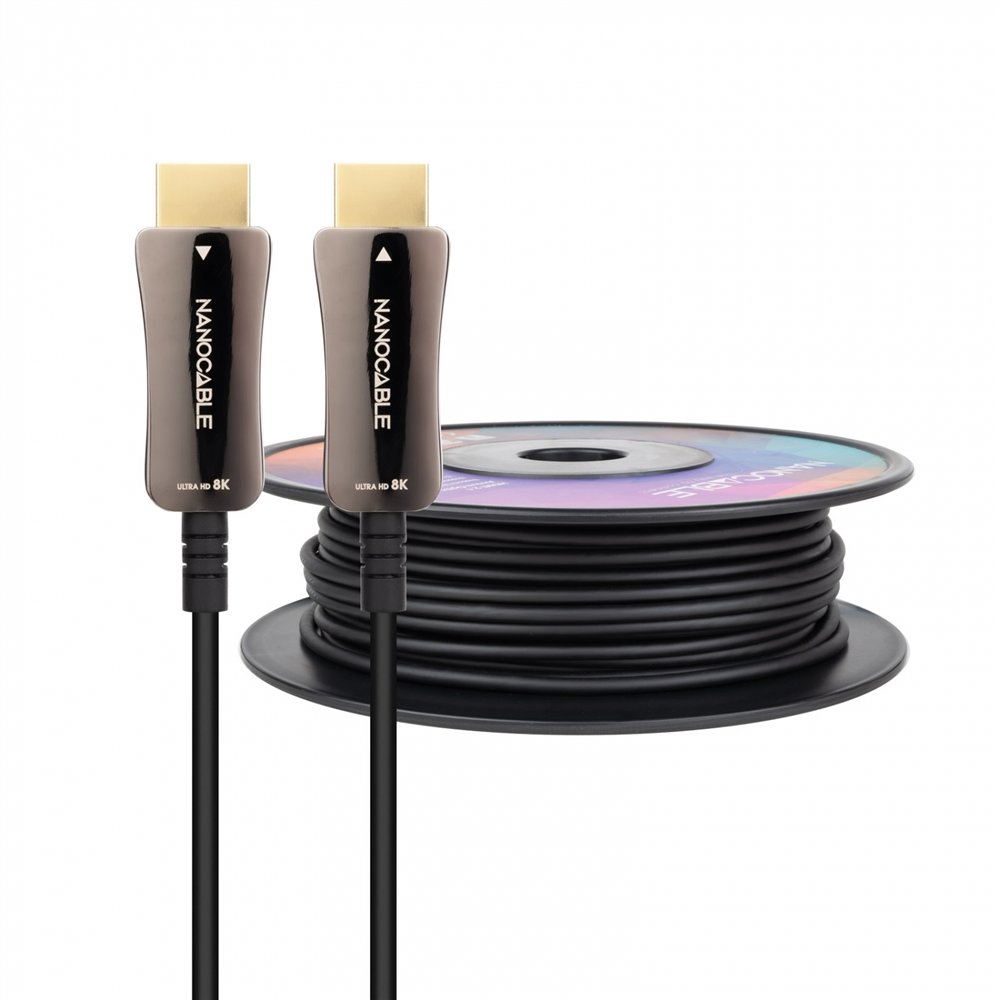 Cable hdmi v2.1 aoc 8k@60hz 4k@120hz 48gbps a/m-a/m, negro, 30 m