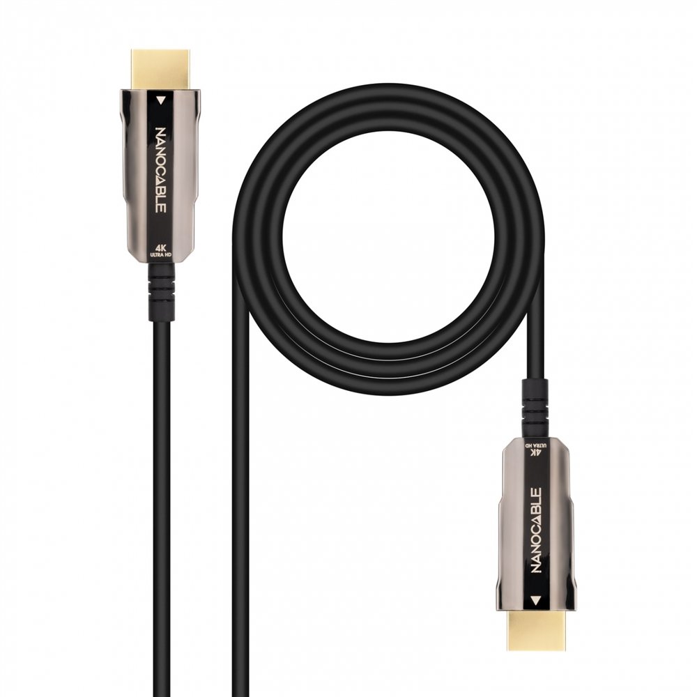 Cable hdmi v2.0 aoc 4k@60hz 18gbps a/m-a/m, negro, 20 m