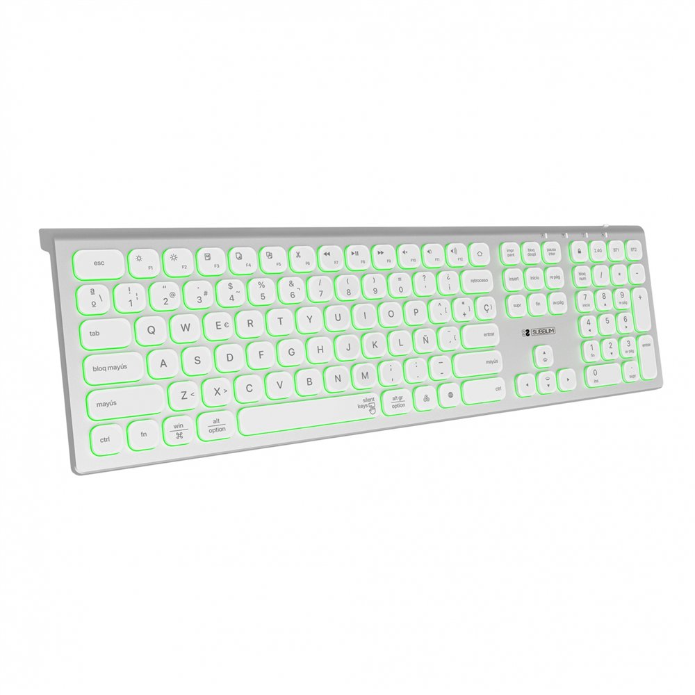 Subblim teclado bluetooth/2.4g master iluminado ext p/b